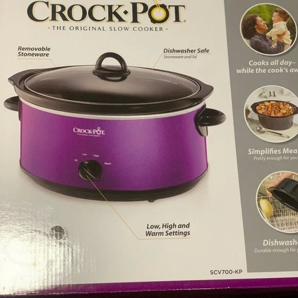 Crock-Pot Purple Slow Cooker - Picture 1 of 1